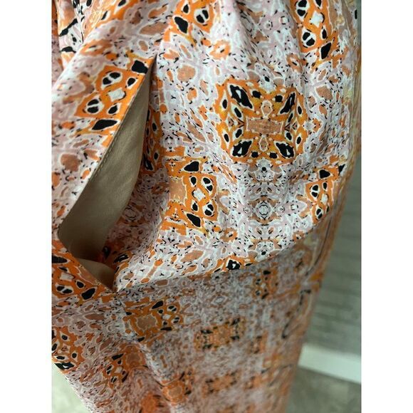 BCBG MaxAzria Women Pink Multicolored Blouson Halter Maxi Dress Size S - Picture 6 of 14